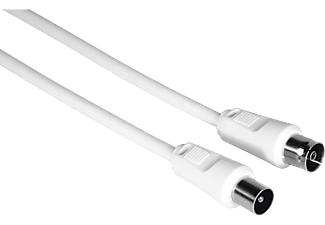 HAMA 00205030 - Câble d'antenne (Blanc)