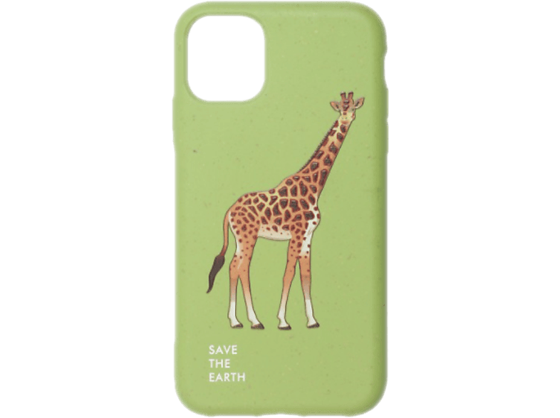 CASE AND PRO Cellect GoGreen iPhone 12, 5.4'', Zöld, Zsiráf