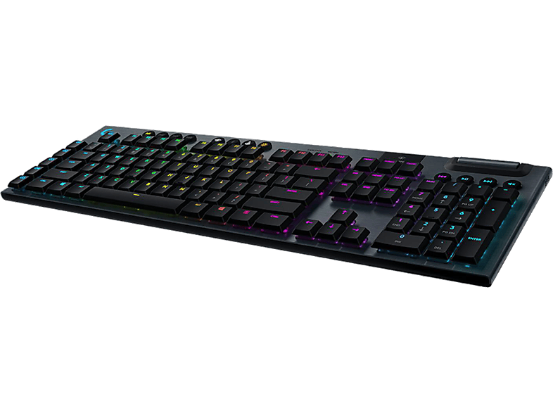 LOGITECH G915 Lightspeed Tactile Switch, Tastatur, Mechanisch, Logitech GL Tactile, kabellos, Schwarz