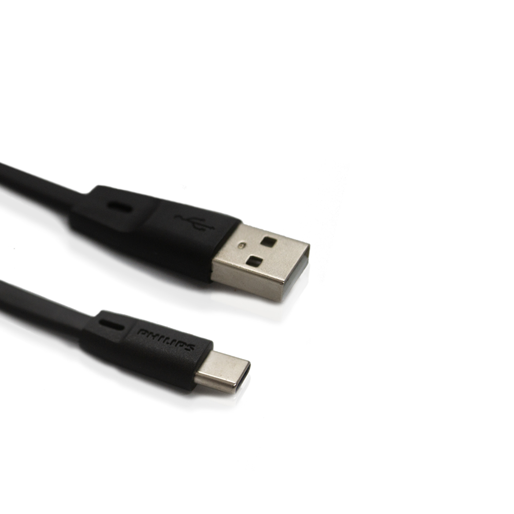 PHILIPS USB - USB-C Şarj Kablosu 1.8M Siyah