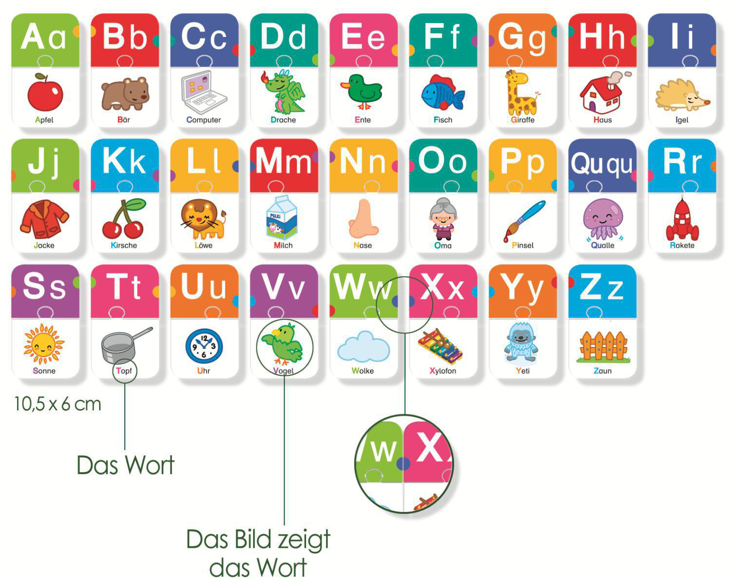 JUMBO Ich lerne Buchstaben Kinderspiele, Mehrfarbig