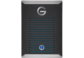 G-TECHNOLOGY G-DRIVE Mobile Pro - Festplatte (SSD, 2 TB, Schwarz/Silber)