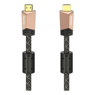HAMA 00205026 - Câble HDMI, 3 m, 18 Gbit/s, Marron/Bronze/Café