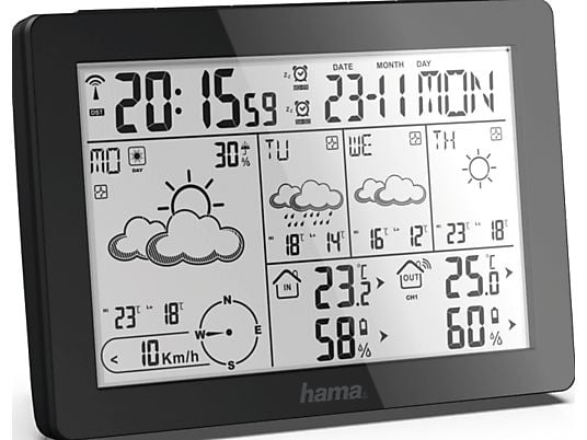 HAMA Meteotime - Centro previsioni meteorologiche (Nero)