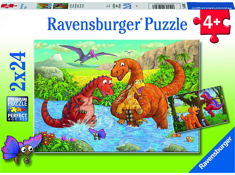 Puzzle Dinos RAVENSBURGER Spielende Mehrfarbig