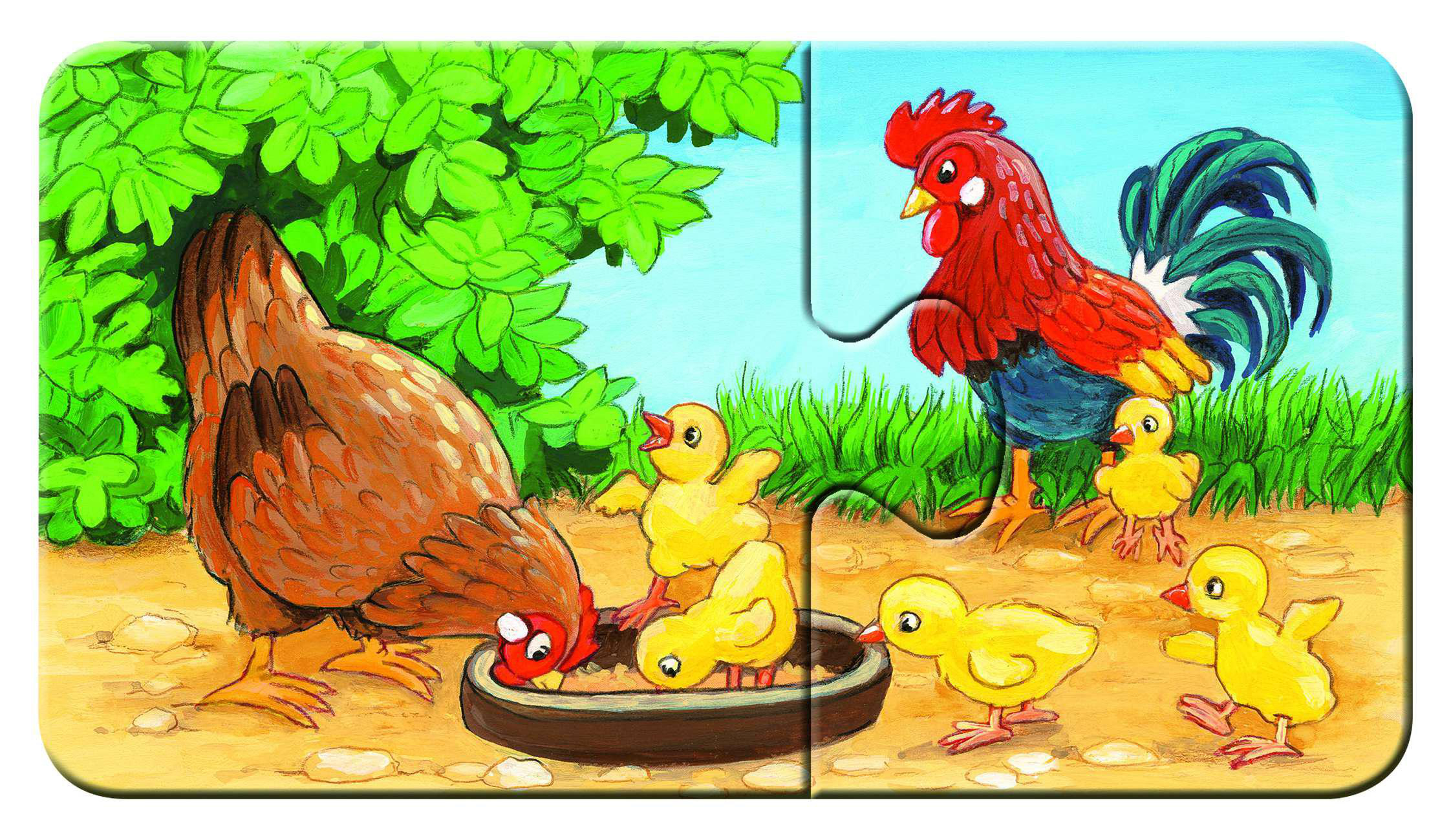 RAVENSBURGER Tierfamilien auf dem Mehrfarbig Puzzle Bauernhof