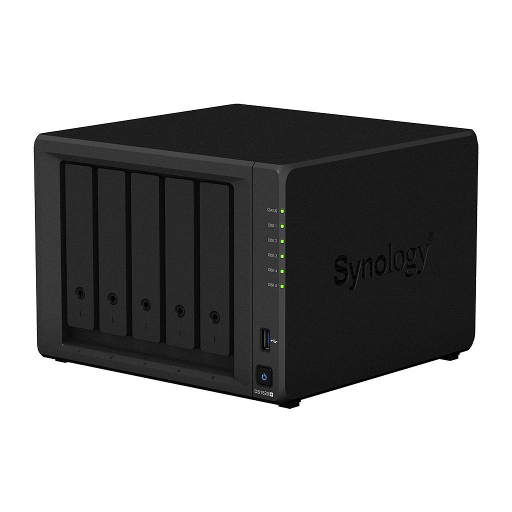 SYNOLOGY DiskStation DS1520+ NAS 3,5 Zoll Anzahl Festplattenschächte: 5 Schwarz}