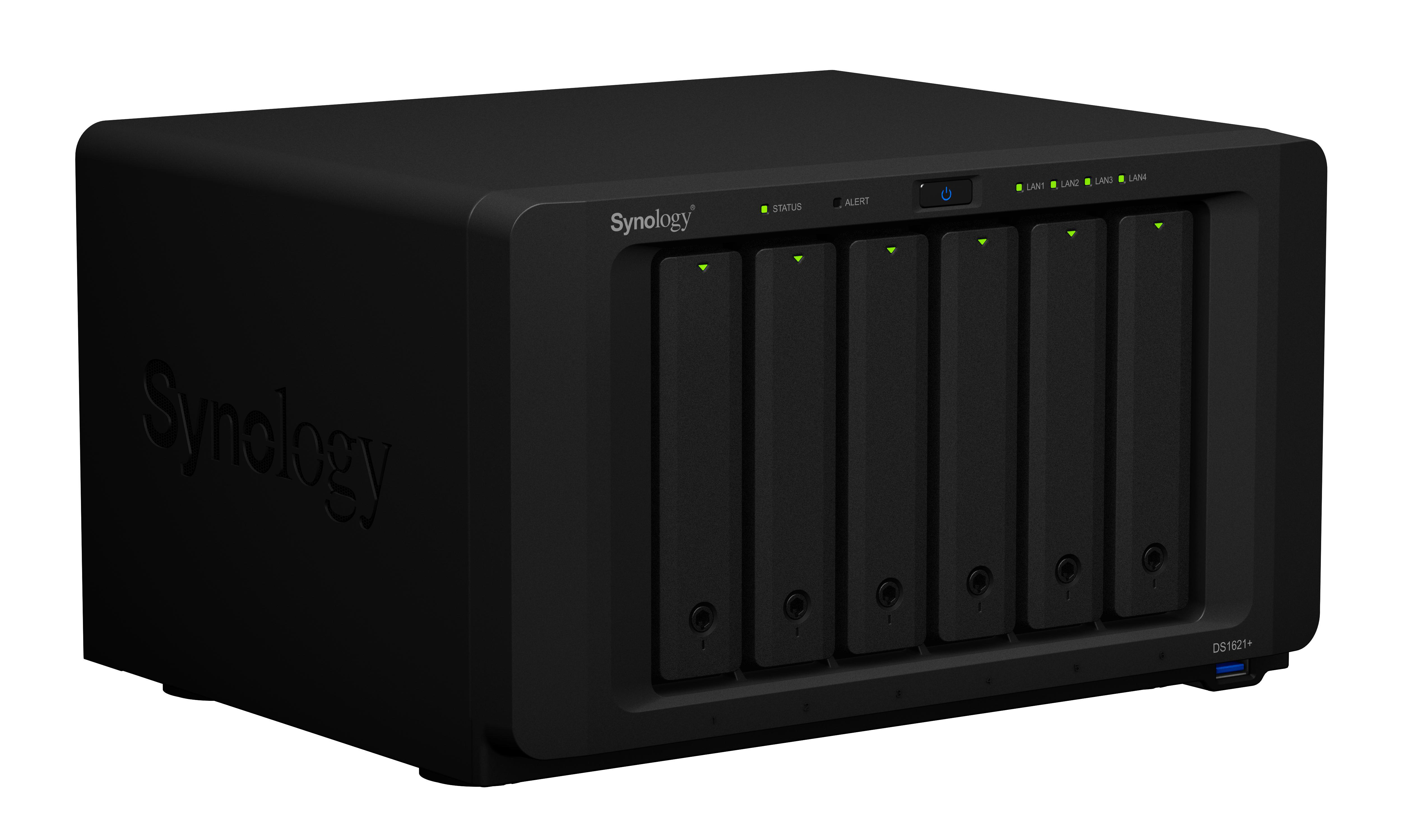 SYNOLOGY DiskStation DS1621+ NAS 3,5 Zoll Anzahl Festplattenschächte: 6 Schwarz}