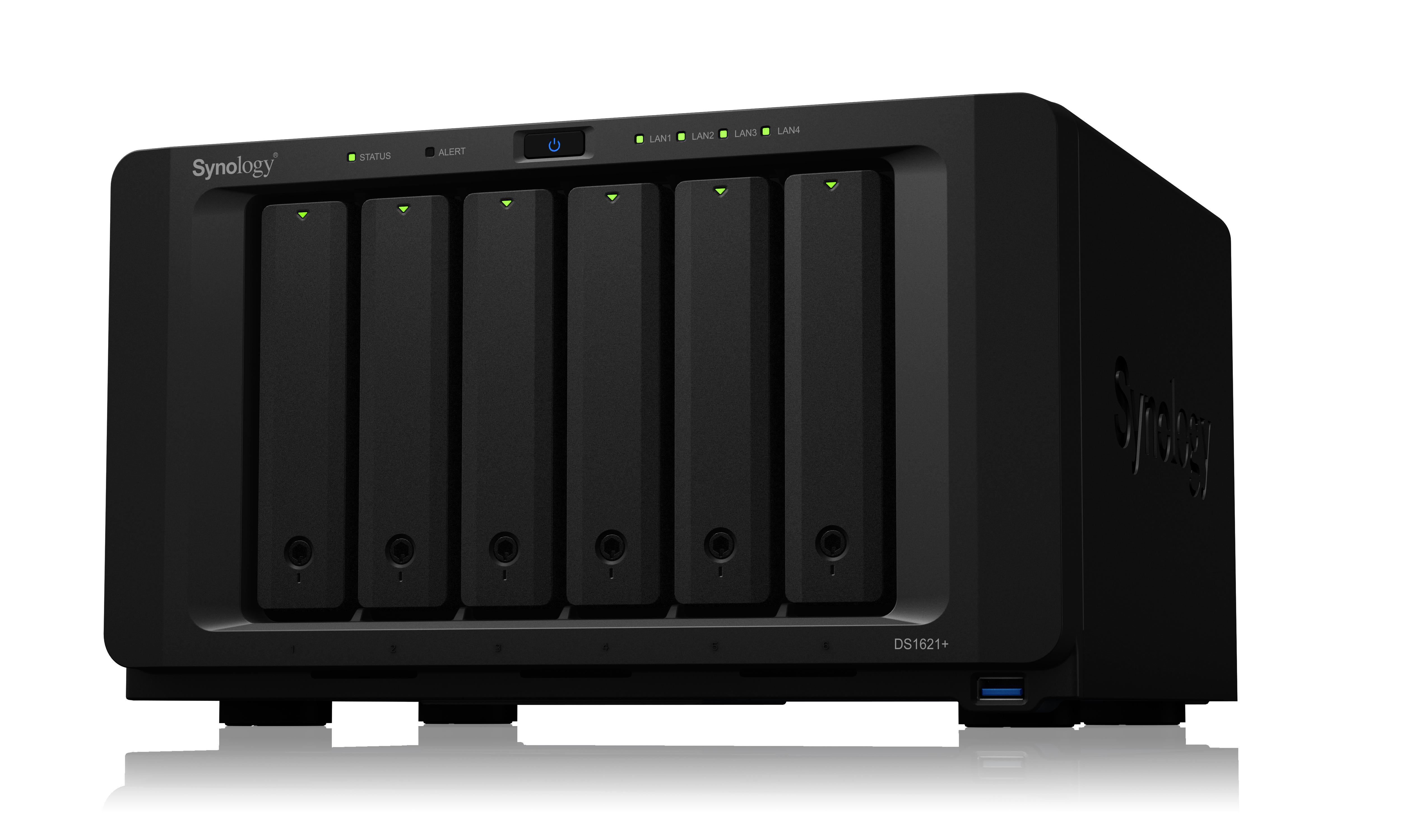 SYNOLOGY DiskStation DS1621+ NAS 3,5 Zoll Anzahl Festplattenschächte: 6 Schwarz}
