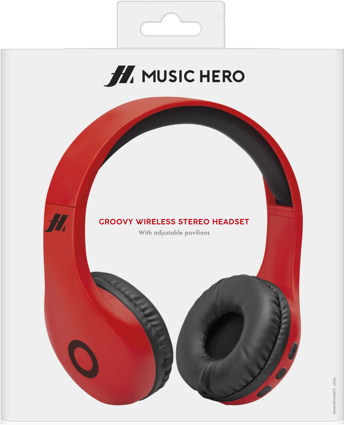 SBS MHHEADPHONBTR Music Hero Bluetooth fejhallgató piros MediaMarkt