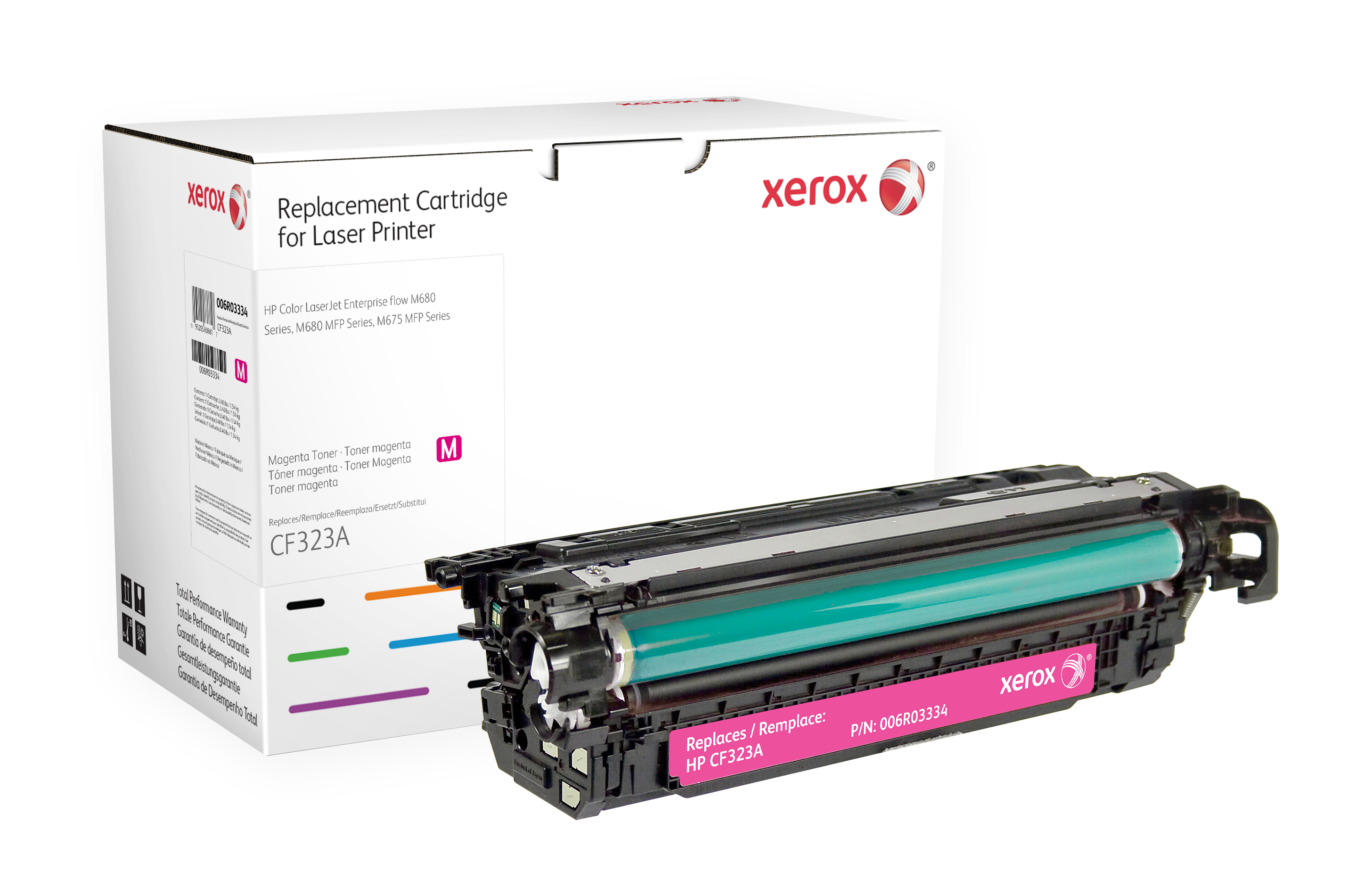 Tóner y cartucho láser - Xerox 006R03334, 17100 páginas, magenta