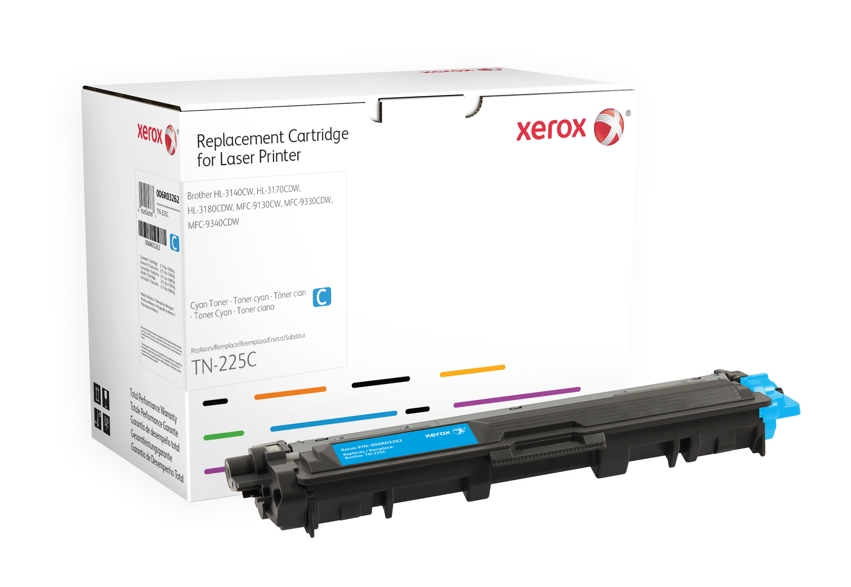 Xerox Cartucho de tóner cian. Equivalente a Brother TN245C