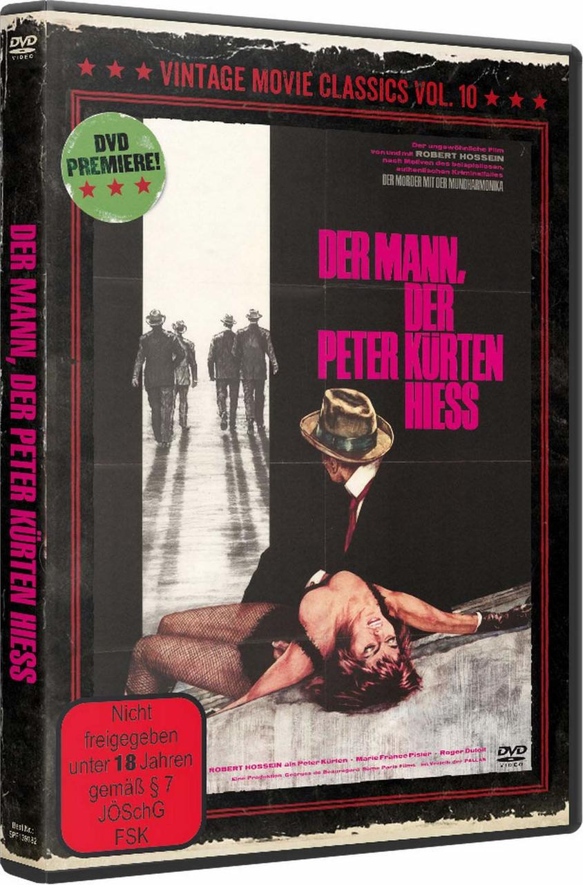 DVD-Cover mit Filmplakat. Ein Mann mit Hut betrachtet eine Frau am Boden. Text auf Deutsch.