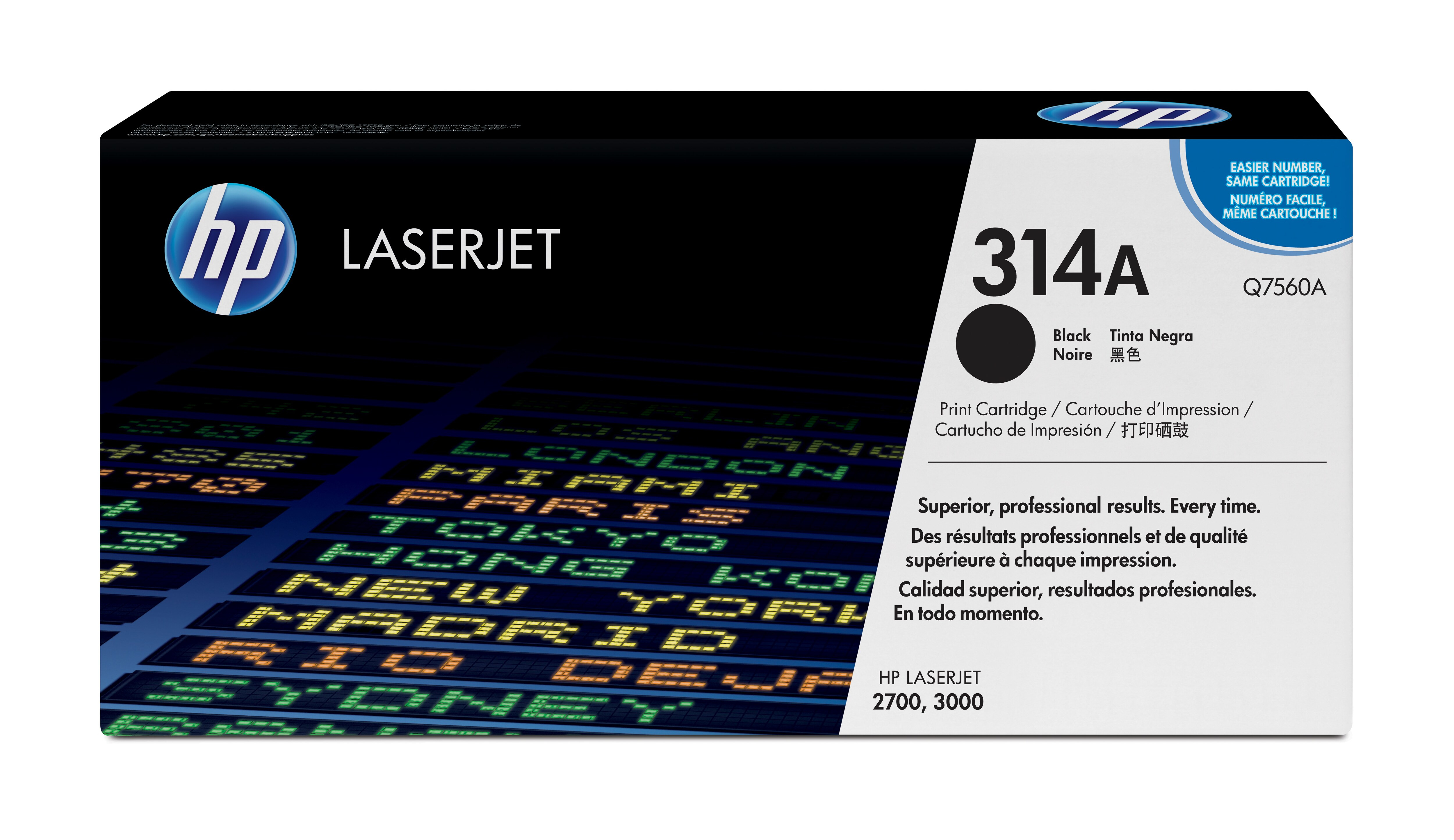 Tóner - HP 314A LaserJet, Negro, Q7560A