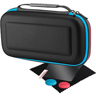 Kit accesorios - Ardistel Smart Pack, Para Nintendo Switch, Protector de pantalla, Caucho, Grips, Negro