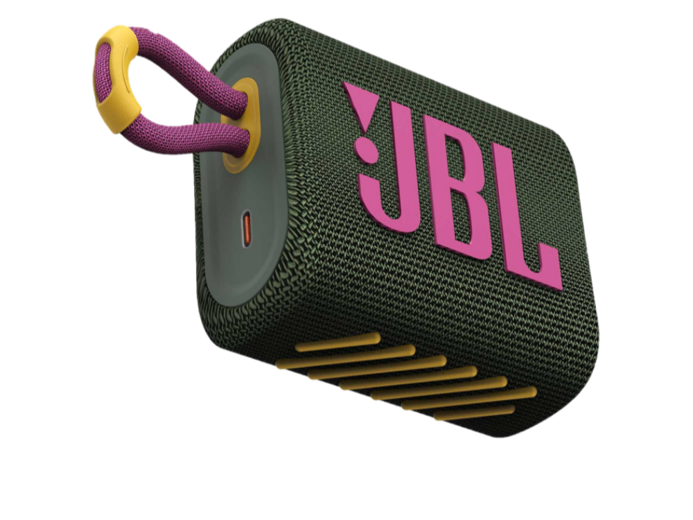 Altavoz inalámbrico - JBL Go 3, 4.2 W, 5 h, 500 mAh, Verde y Rosa