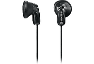 Auriculares botón - Sony MDR-E9LPB, Iman de Neodimio, Jack 3.5 mm, Cable Flexible, Negro