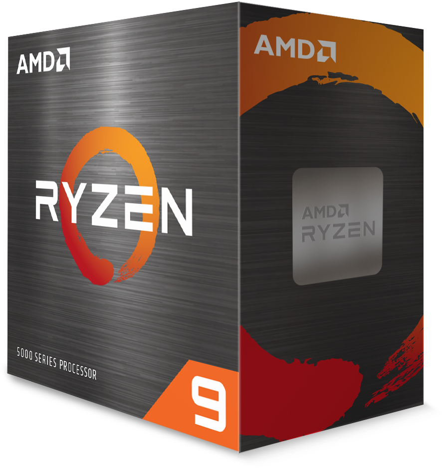 Eine Box für einen AMD Ryzen 9 5000 Series Prozessor.