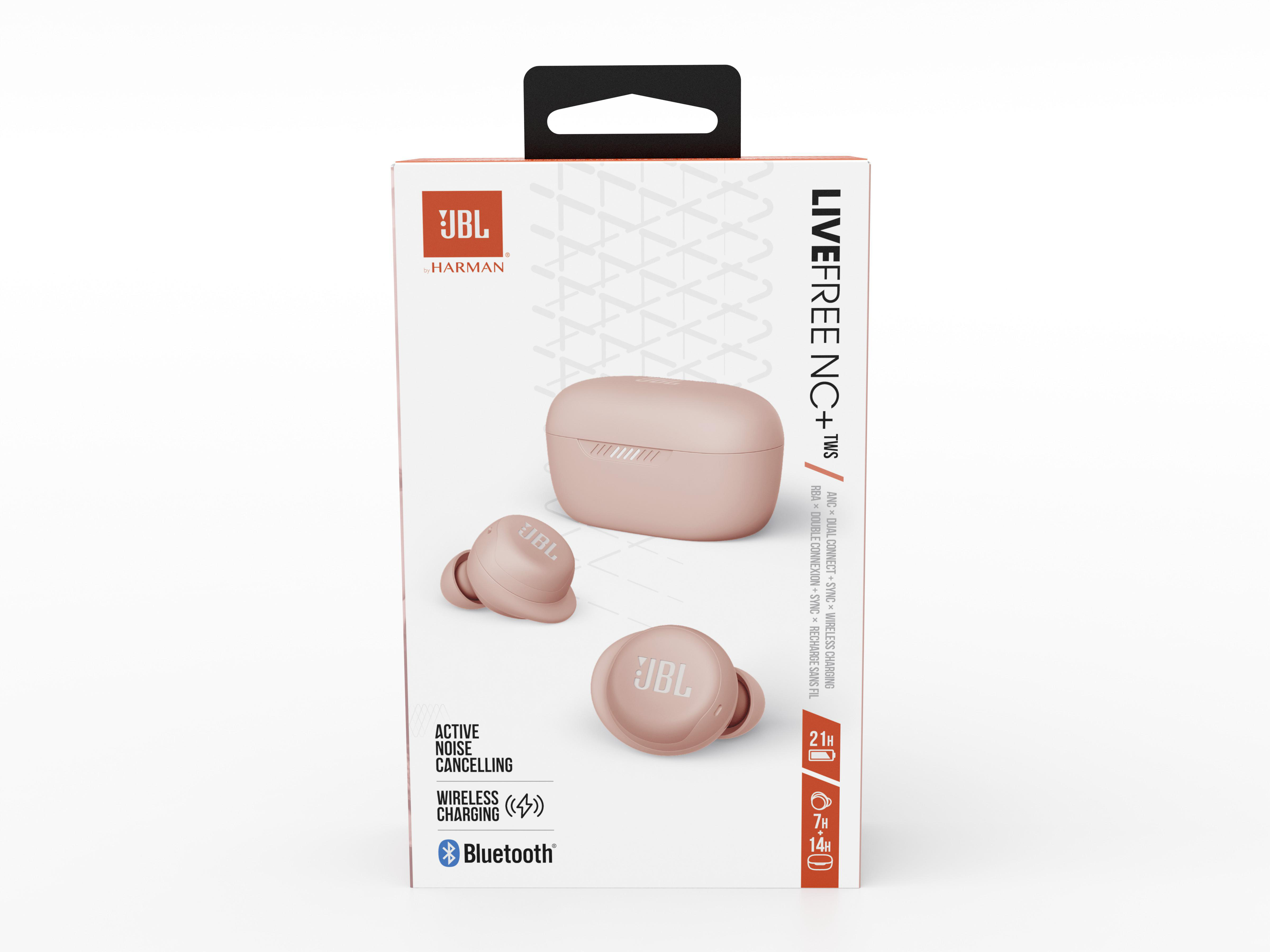 JBL LIVE FREE NC+, In-ear Kopfhörer Bluetooth Rosa