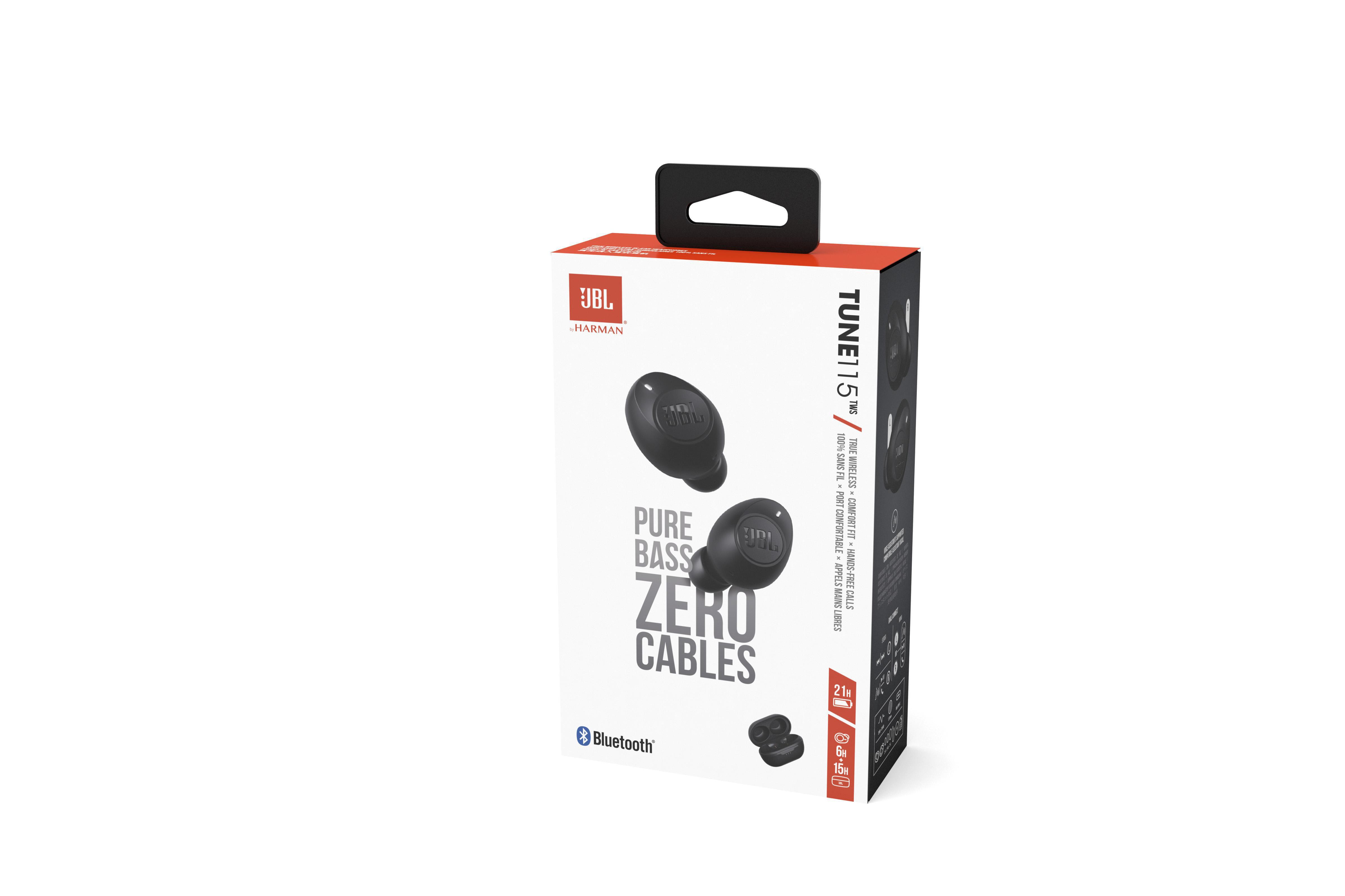 JBL Tune 115 TWS, In-ear Kopfhörer Bluetooth Schwarz