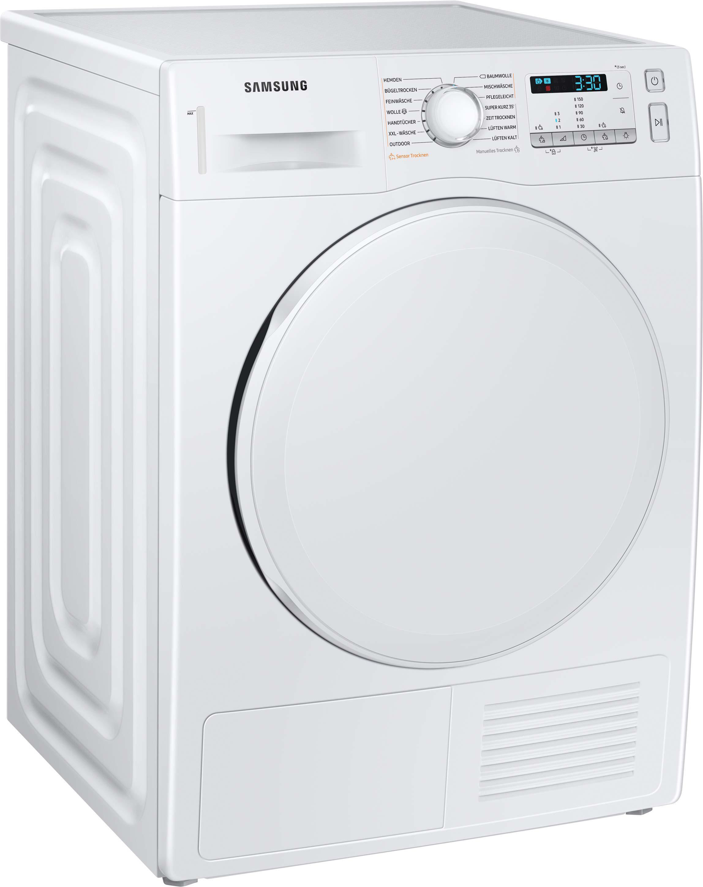 SAMSUNG DV9FTA040DW Wärmepumpentrockner (9 kg, A++, Weiß)