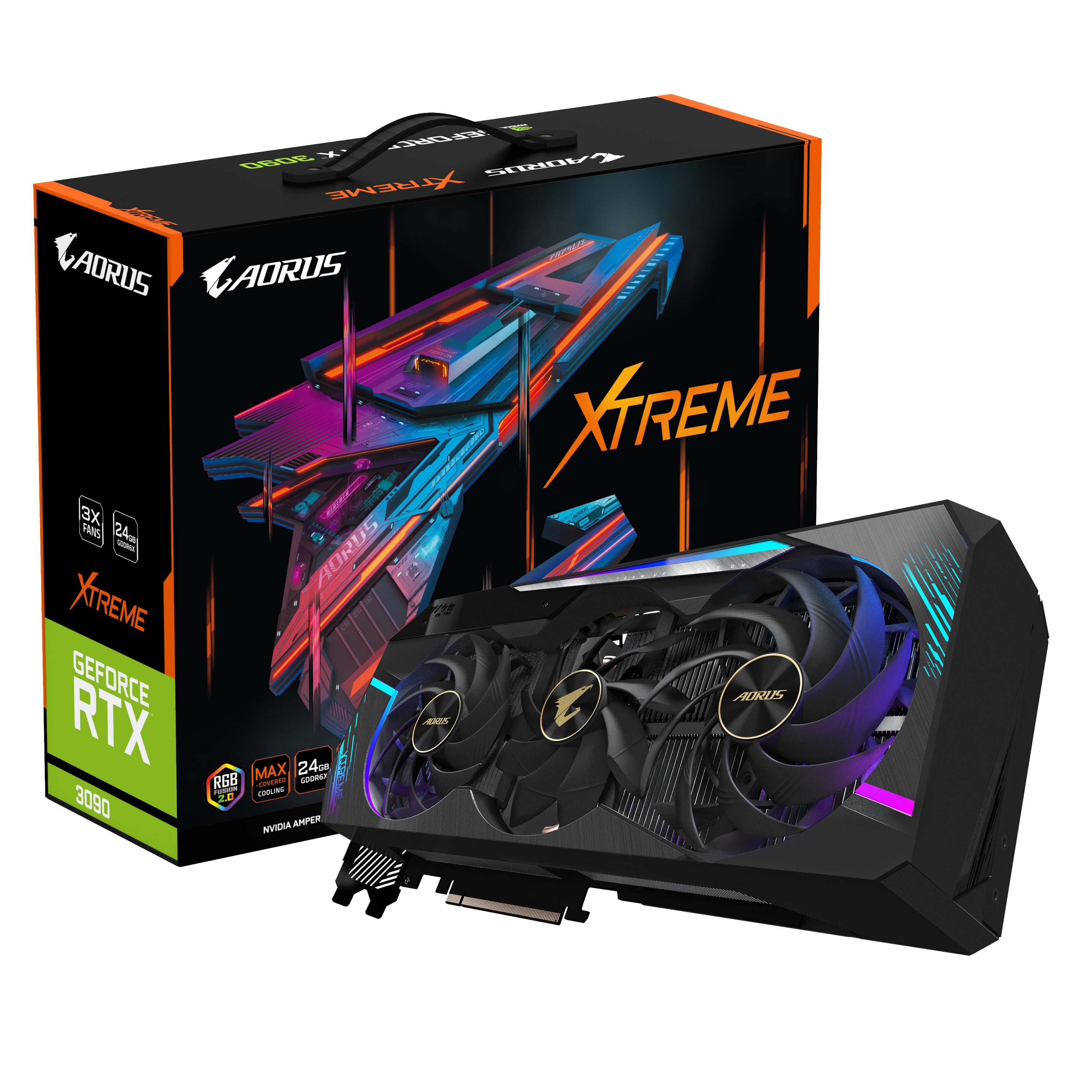 GIGABYTE GeForce RTX™ 3090 AORUS Xtreme 24GB (GV-N3090AORUS X-24GD) (NVIDIA, Grafikkarte)