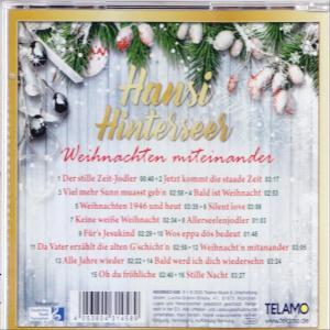 CD-Hülle mit verschneiter Weihnachtsszene, Text auf Deutsch.