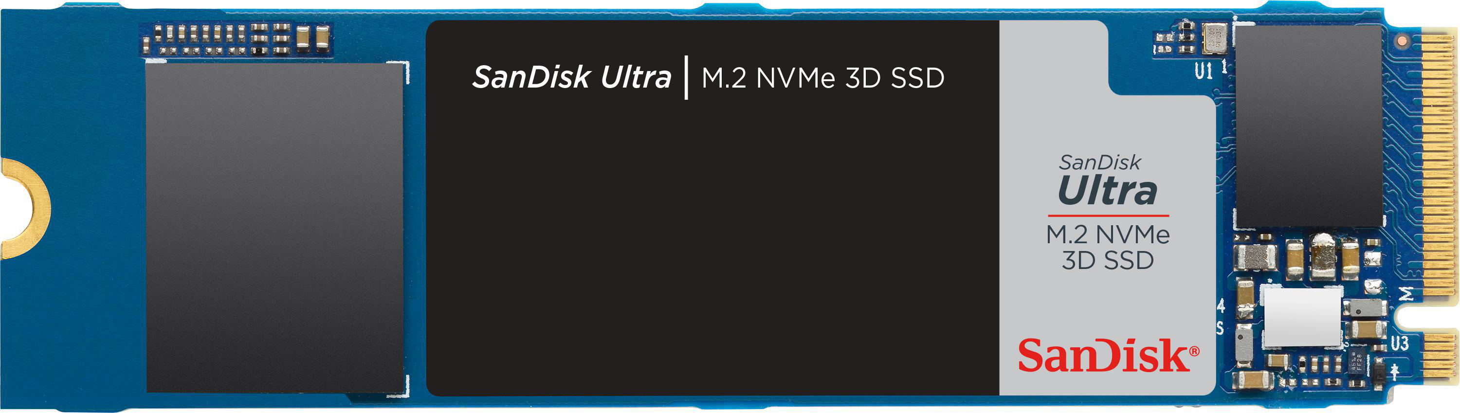 SANDISK Ultra 3D Festplatte, 1 TB SSD M.2 via NVMe, intern