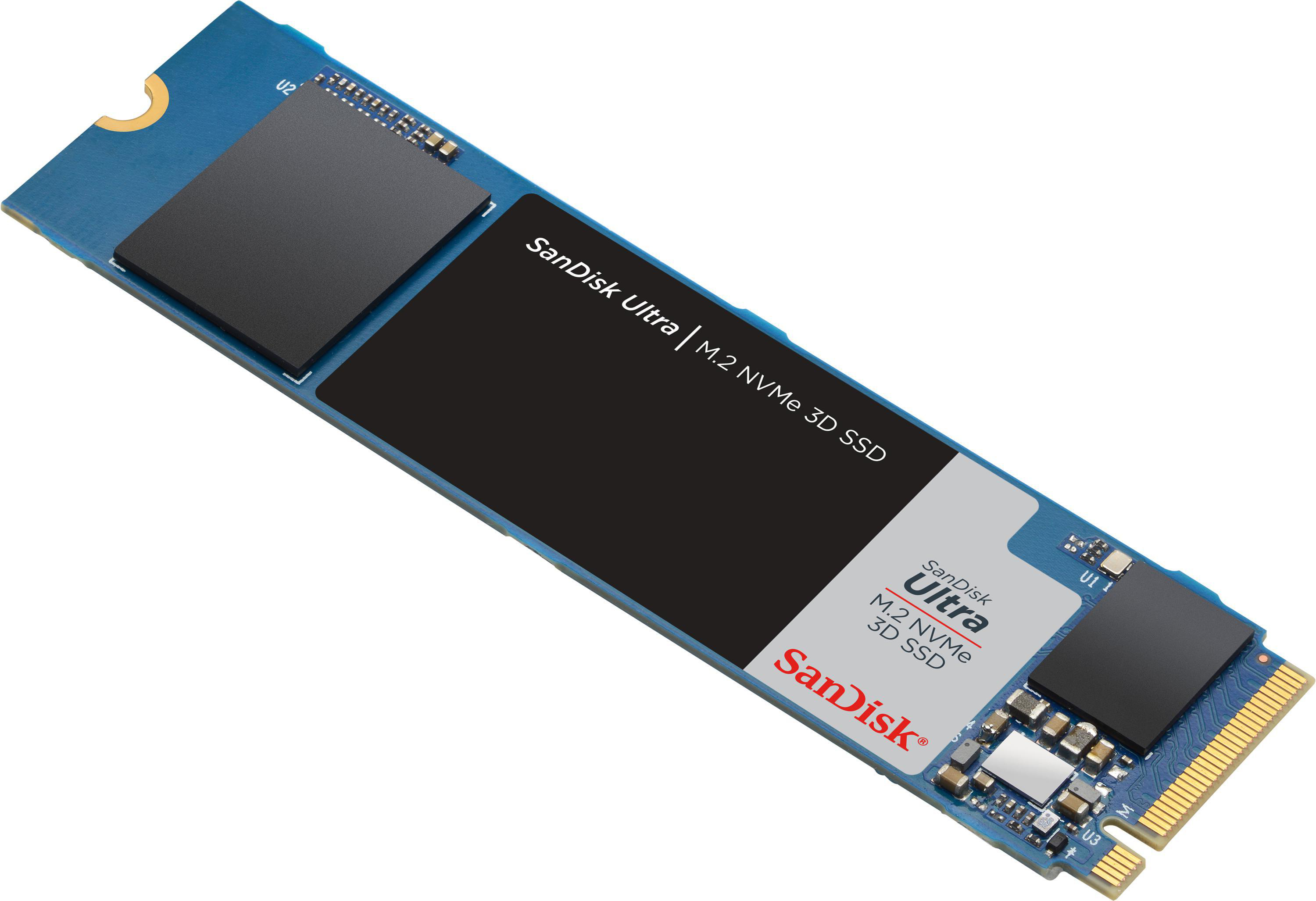 SANDISK Ultra 3D SSD Speicher, 500 GB Interner Speicher M.2 via NVMe, intern