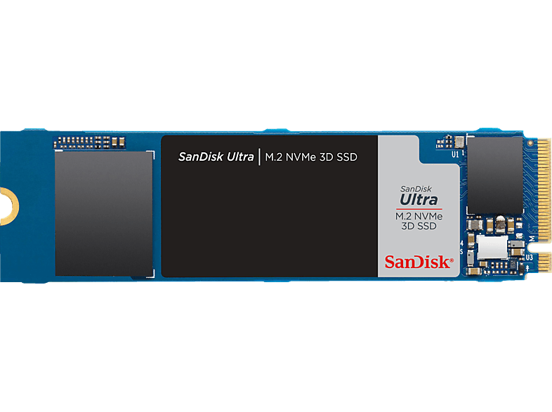 SANDISK Ultra 3D SSD Speicher, NVMe, Speicher 500 GB intern via Interner M.2