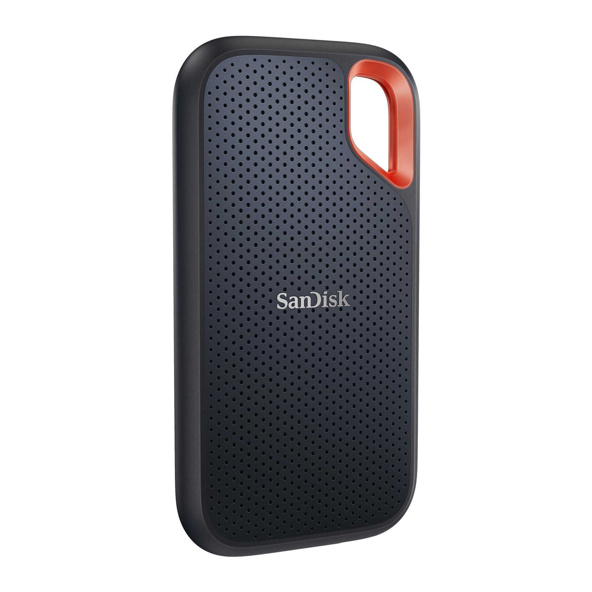 SANDISK Extreme SSD, GB Speicher, 500 Grau/Orange Portable extern