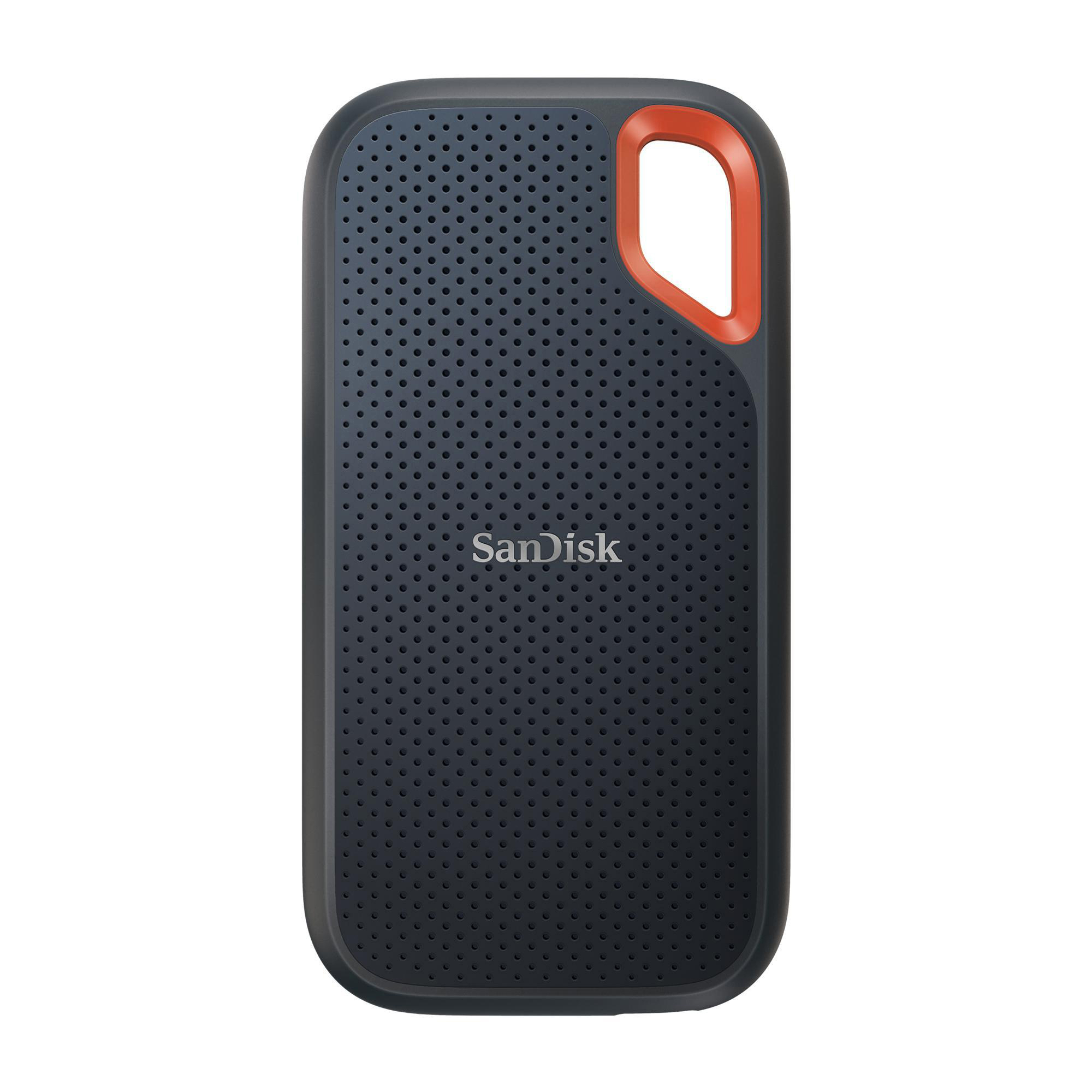 SANDISK Grau/Orange extern, Portable 500 GB Speicher, Extreme SSD,