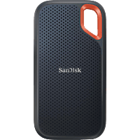 SANDISK Extreme Portable 1050 MB/s PC/Mac Speicher, 1 TB SSD, extern, Grau/Orange