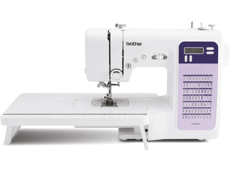 Brother FS70WTx Patchwork Computer-Nähmaschine (43 Watt, Freiarmnähen, Weiß/Lila) — Foto 4 von 5