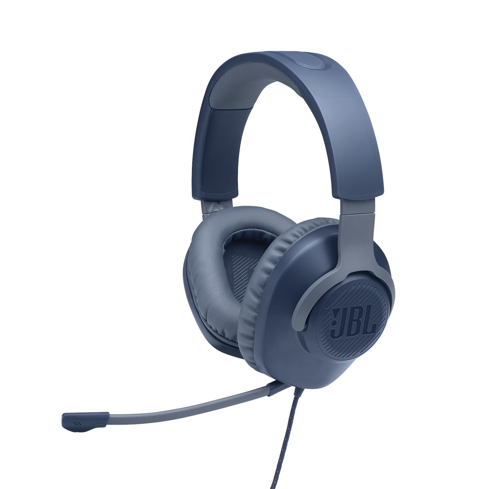 JBL Quantum 100, Over-ear Gaming Headset Blau