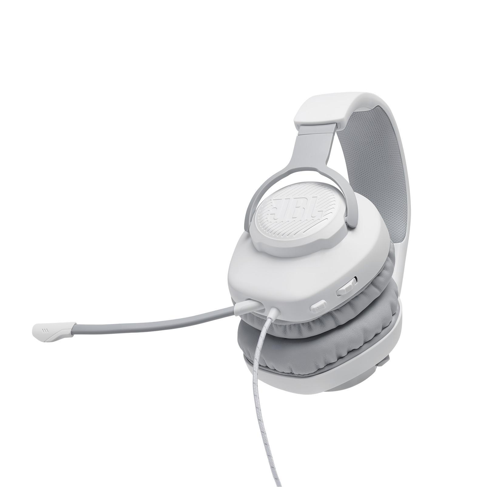 JBL QUANTUM 100, Over-ear Gaming Headset Weiß