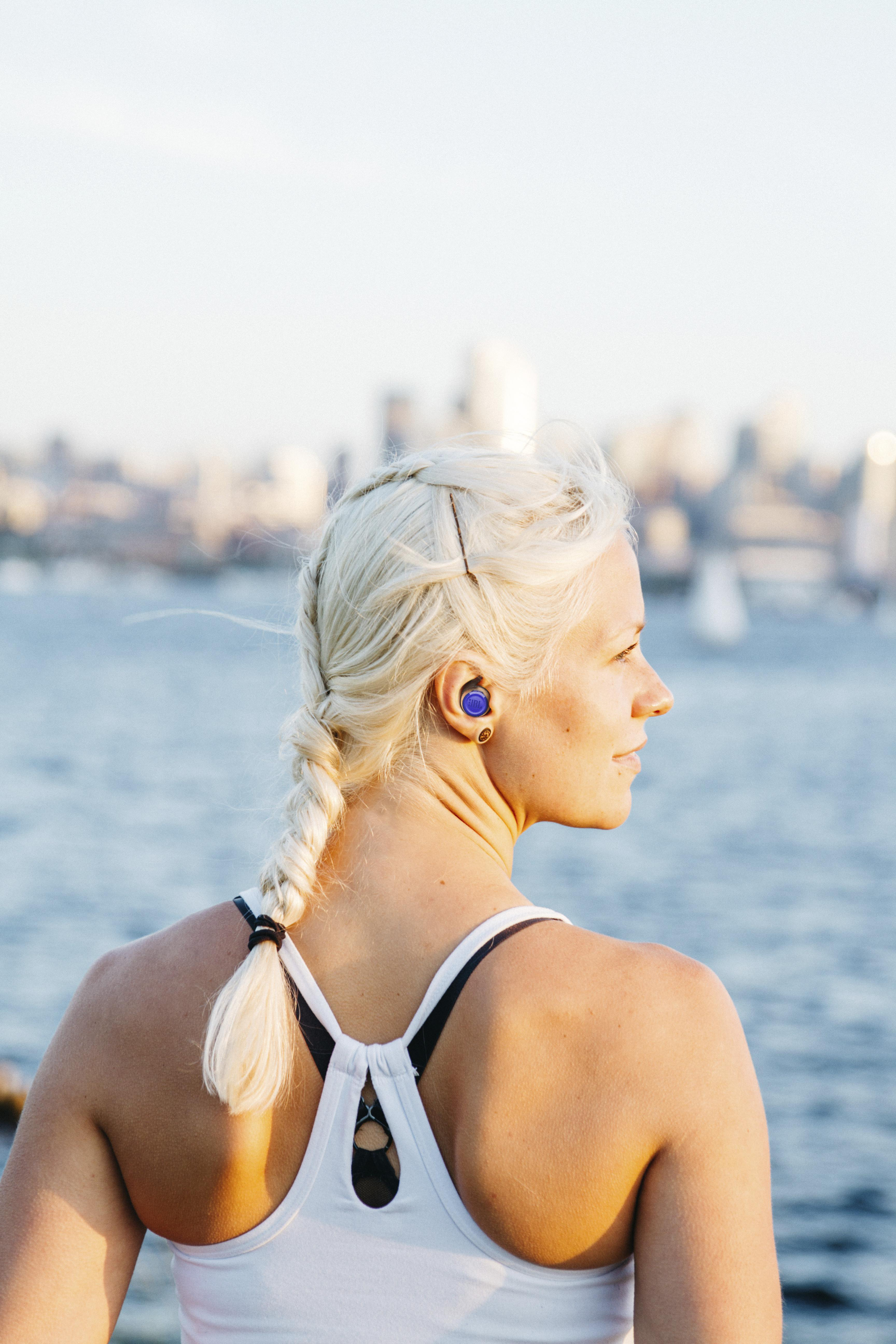 JBL Reflect Flow, In-ear Kopfhörer Bluetooth Blau