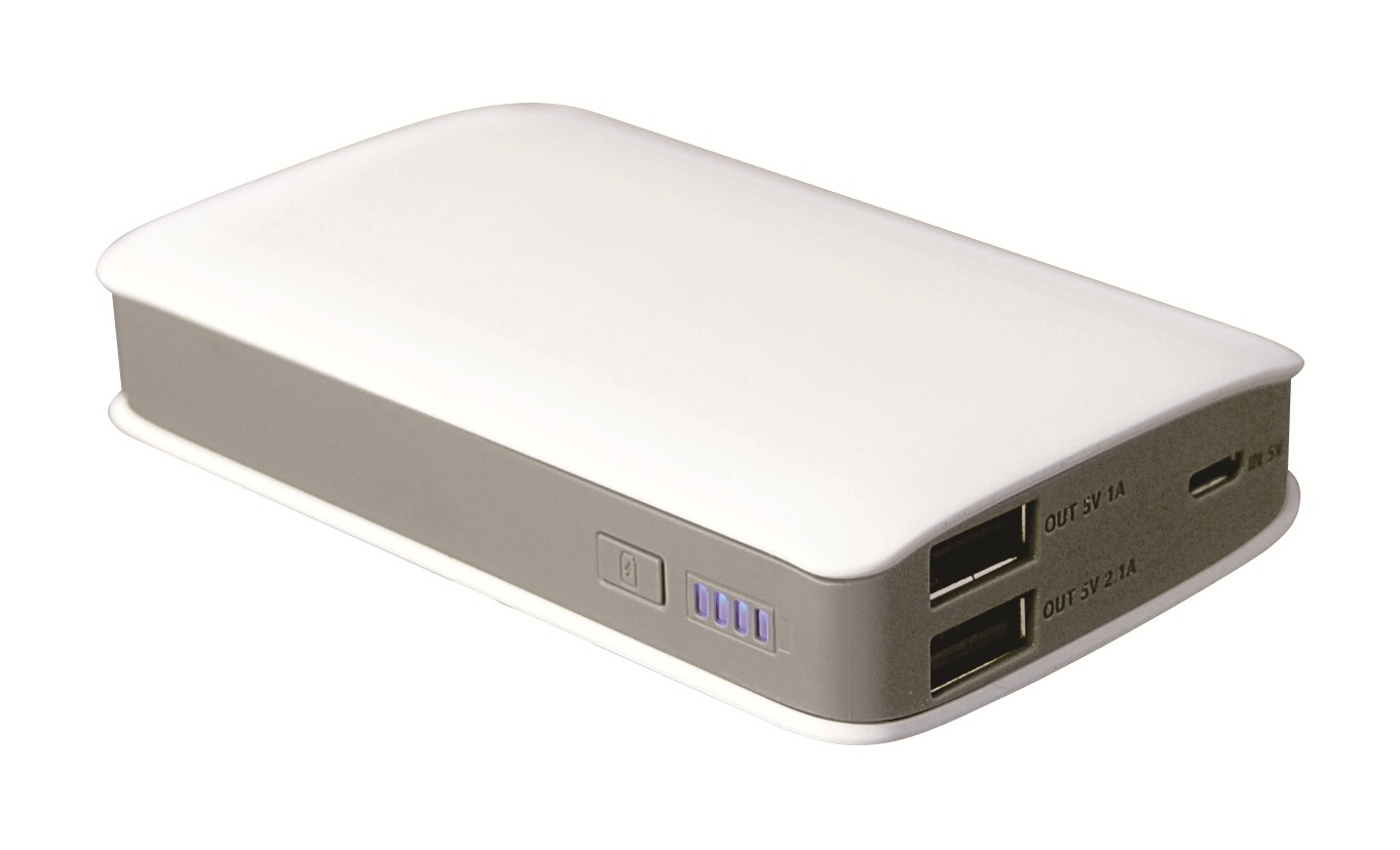 ICONBIT FTB6600PB Powerbank Weiß/Grau 6600 mAh