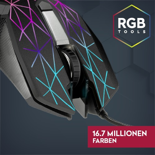 SPEEDLINK Reticos RGB Gaming Maus, Schwarz