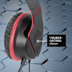 SPEEDLINK HADOW, Over-ear Gaming Headset Schwarz/Rot