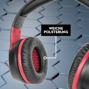 SPEEDLINK HADOW, Over-ear Gaming Headset Schwarz/Rot