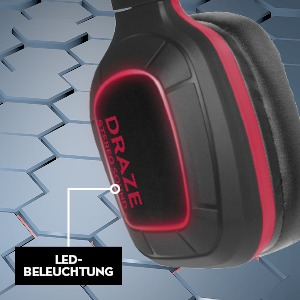 SPEEDLINK DRAZE, Over-ear Gaming Headset Schwarz/Rot