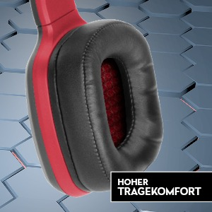 SPEEDLINK DRAZE, Over-ear Gaming Headset Schwarz/Rot