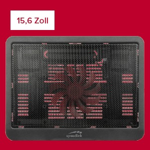 SPEEDLINK Airdrafter, Schwarz mit roter Beleuchtung