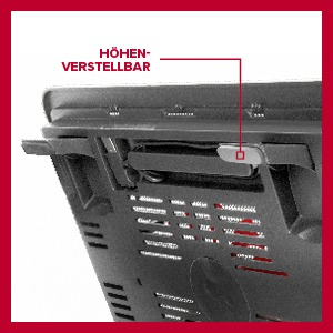 SPEEDLINK Airdrafter, Schwarz mit roter Beleuchtung