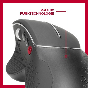 SPEEDLINK LITIKO Ergonomic Mouse Maus, Schwarz