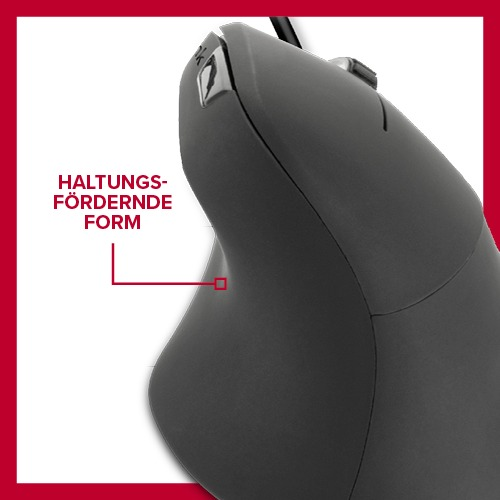 SPEEDLINK Piavo ergonomische Maus, Schwarz