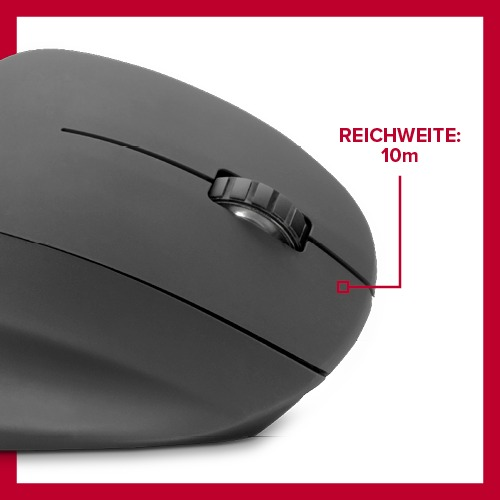 SPEEDLINK PIAVO Ergonomic Vertical Maus, Schwarz