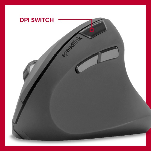 SPEEDLINK PIAVO Ergonomic Vertical Maus, Schwarz