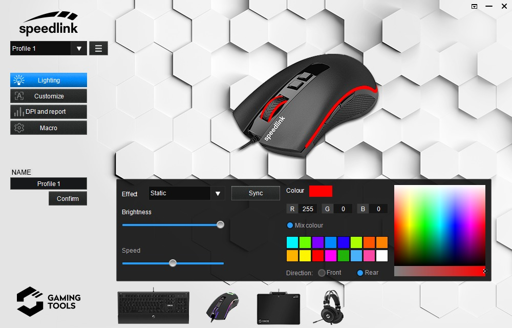 SPEEDLINK ORIOS Gaming Maus, Schwarz